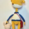 Girafa si Soricel, crosetate manual, amigurmi, handmade 100%, girafa aprox. 45 cm si soricel aprox. 13 cm
