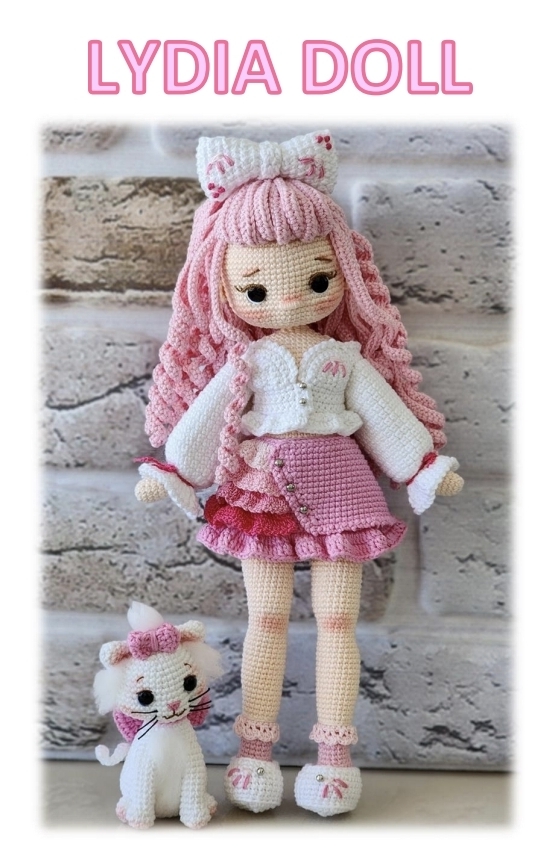 Kit pentru crosetat ,,Miss Lidia"/ Set complet de crosetat cu toate materialele necesare incluse