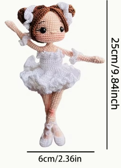 Kit pentru crosetat ,,Balerina"/ Set complet de crosetat cu toate materialele necesare incluse