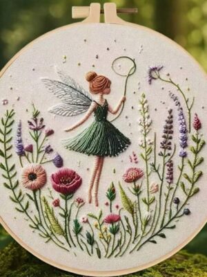 Kit pentru brodat ,,Zana"/ Set complet de brodat cu toate materialele necesare incluse