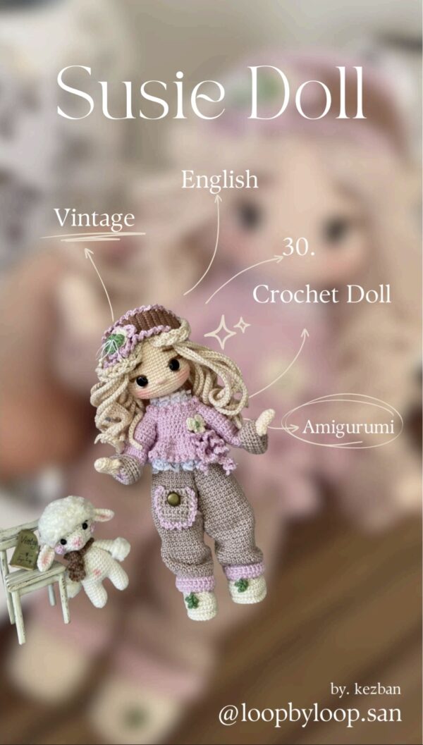 Kit pentru crosetat ,,Miss Suzie"/ Set complet de crosetat cu toate materialele necesare incluse