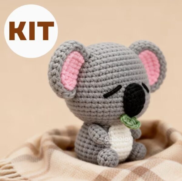 Kit pentru crosetat ,,Ursuletul Koala"/ Set complet de crosetat cu toate materialele necesare incluse