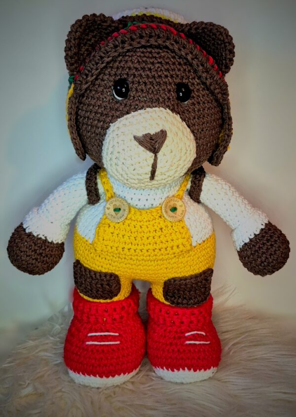 Papusica URSULET, crosetat manual, amigurmi, handmade 100%, aprox. 45 cm