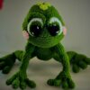 Papusica BROSCUTA VESELA, crosetata manual, amigurmi, handmade 100%, aprox. 28 cm